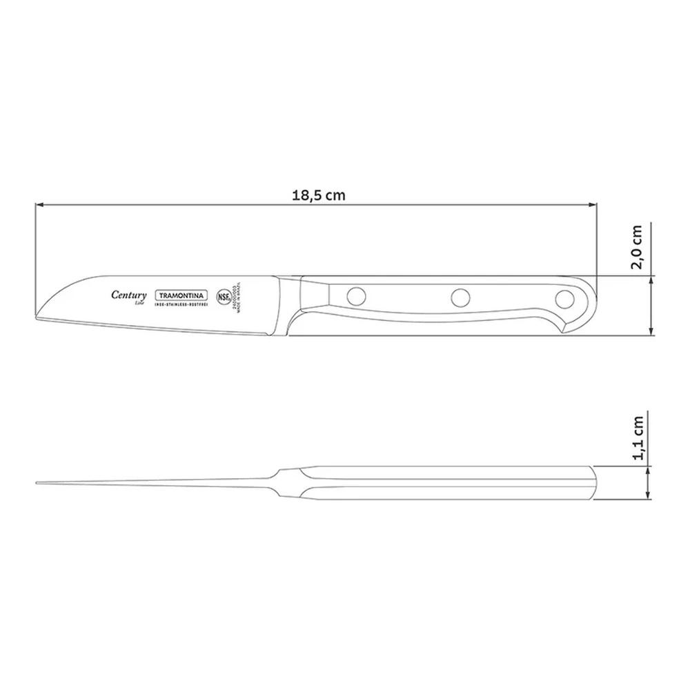 CUCHILLO LEGUMBRES 3 CENTURY TRAMONTINA T24000 4