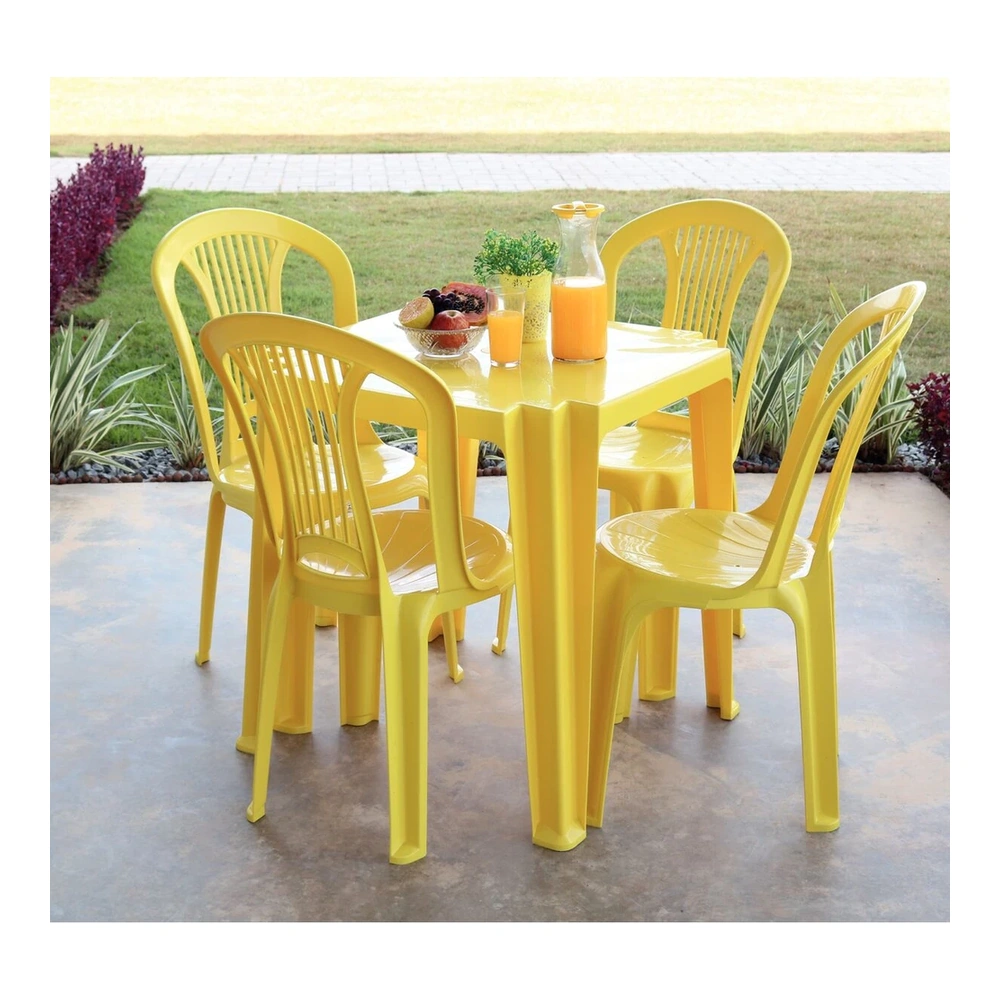 MESA CUADRADA TAMARILLOBAU AMARILLO TRAMONTINA T923141 3