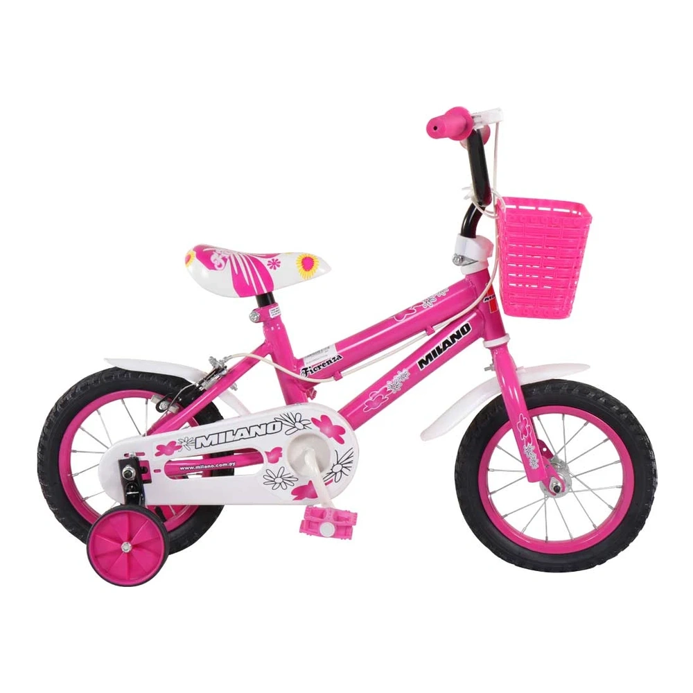 BICICLETA INFANTIL MILANO FIORENZA 16" FUCSIA