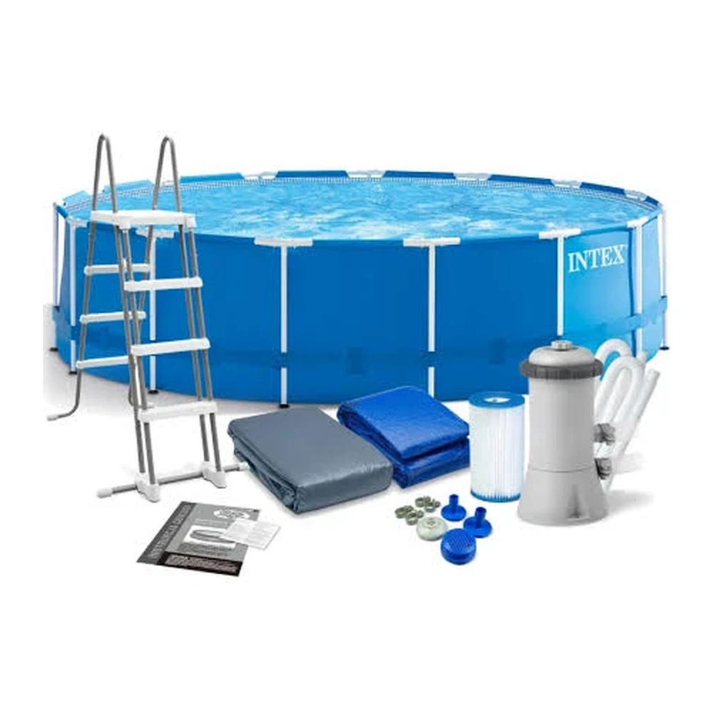PISCINA CON ESTRUCTURA METÁLICA 4,57M X 1,22M DE 16.805 LITROS KIT Y FILTRO C1000 TIPO H I28242