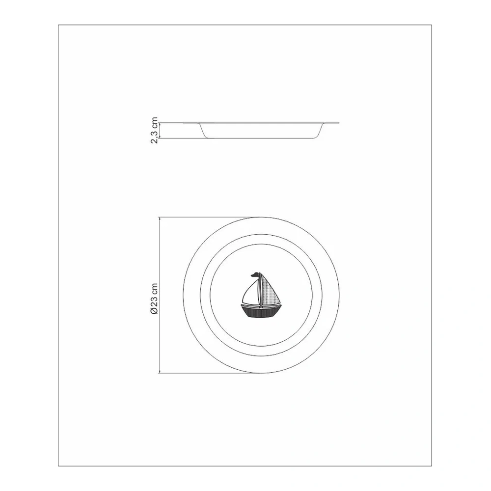 PLATO PARA NINOS LE PETIT TRAMONTINA T612571 5