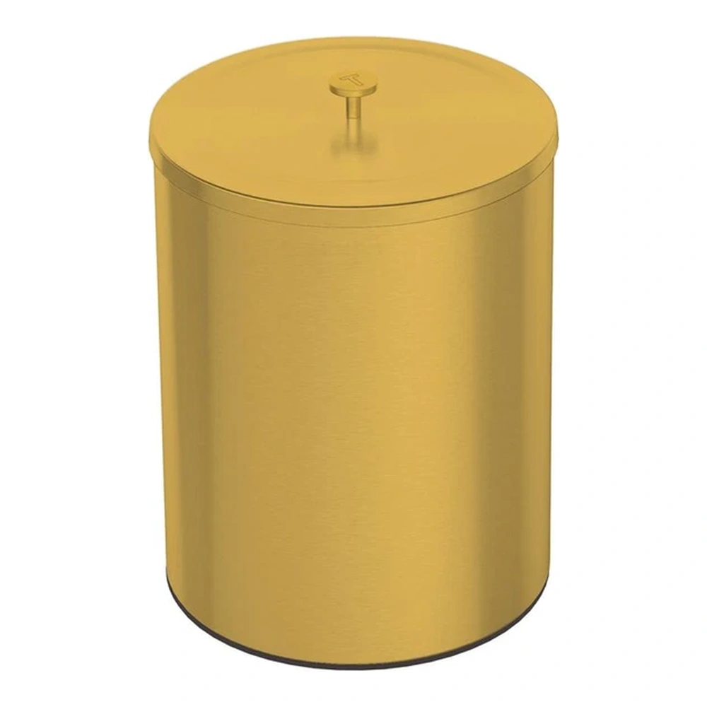 BASURERO INOX CON TAPA UTIL 5L ORO TRAMONTINA T94540I