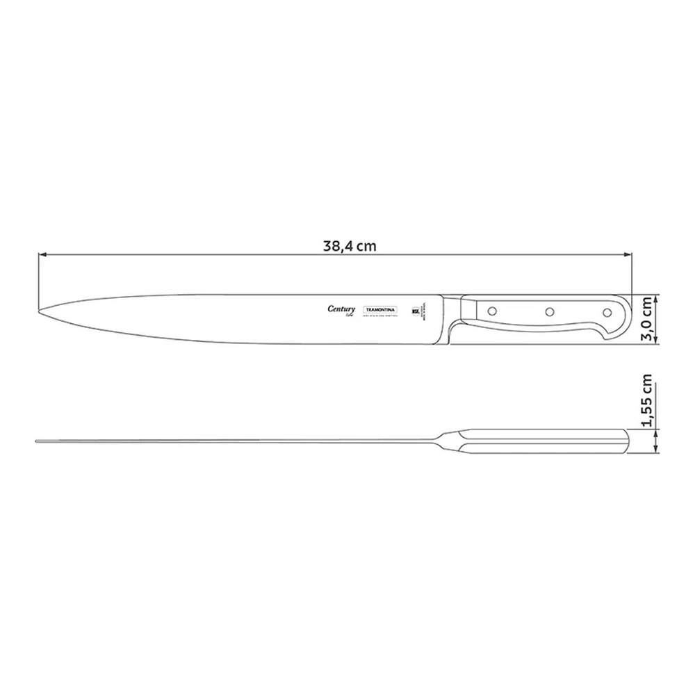 CUCHILLO COCINA 10 CENTURY TRAMONTINA T240104 4