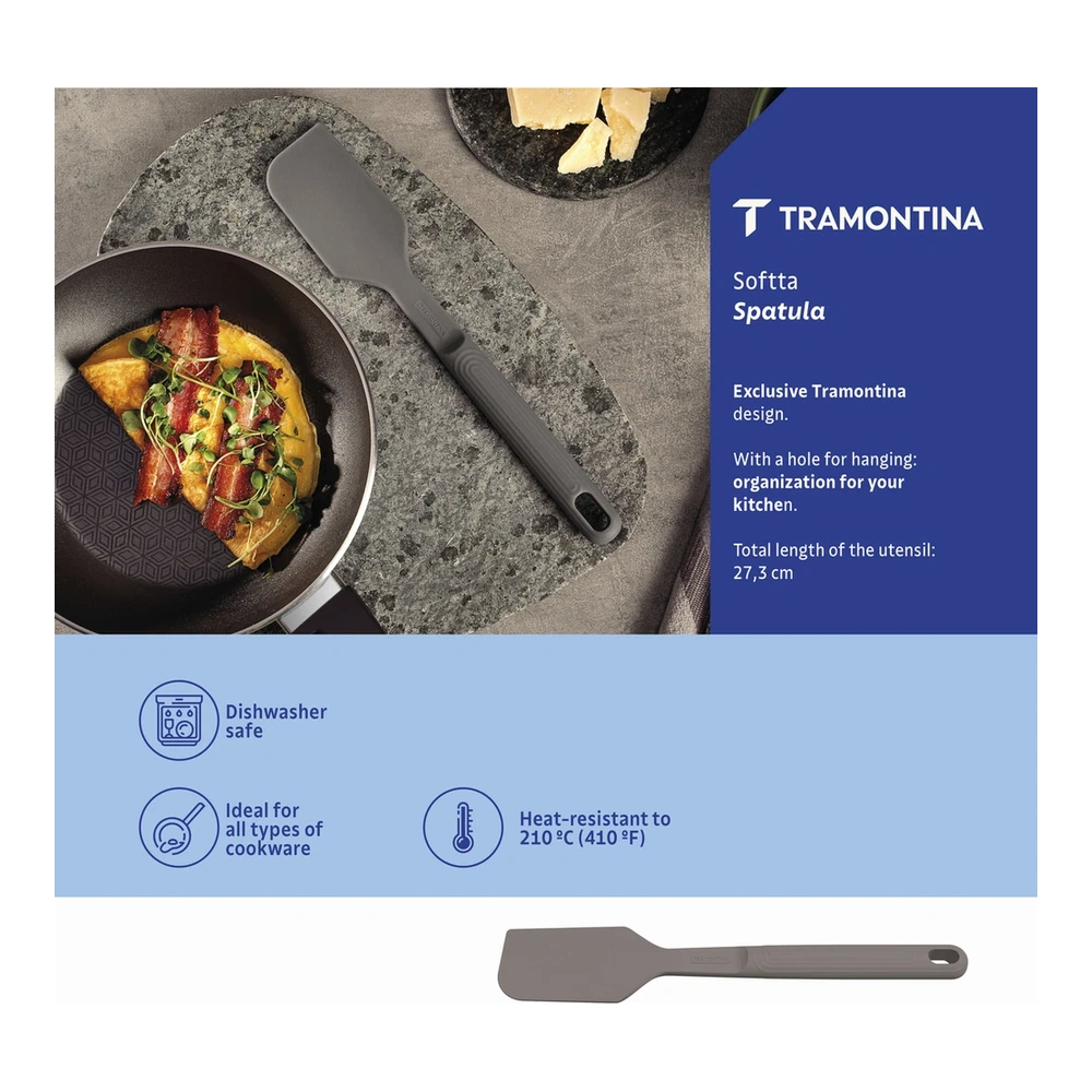 ESPÁTULA SOFTTA GRIS TRAMONTINA T258551 4