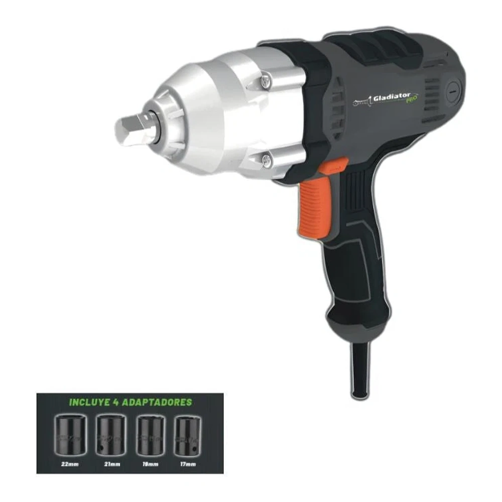 LLAVE IMP. ELECTR. 800W  1/2" 500NM JUEGO. 4 TUBOS IMPACT. 2