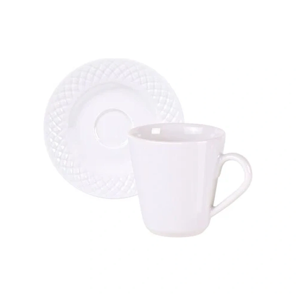 JUEGO  TAZULA Y PLATILLO CAFE INEGRORID TRAMONTINA T960113 2