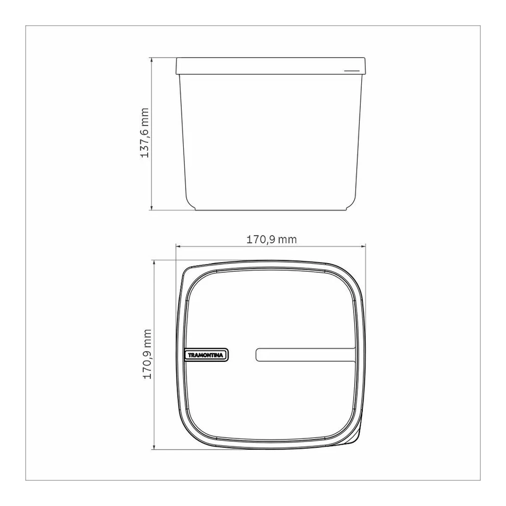 PP POT 2,7L MIXCOLOR TRAMONTINA T254995 5