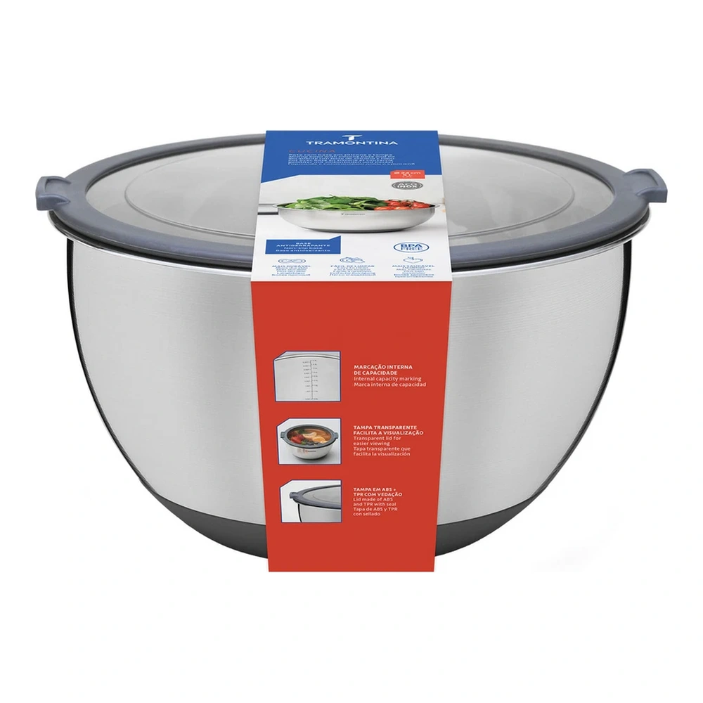 CONTENEDOR DE ACERO CON TAPA DE SILICONA TRAMONTINA T612253 5