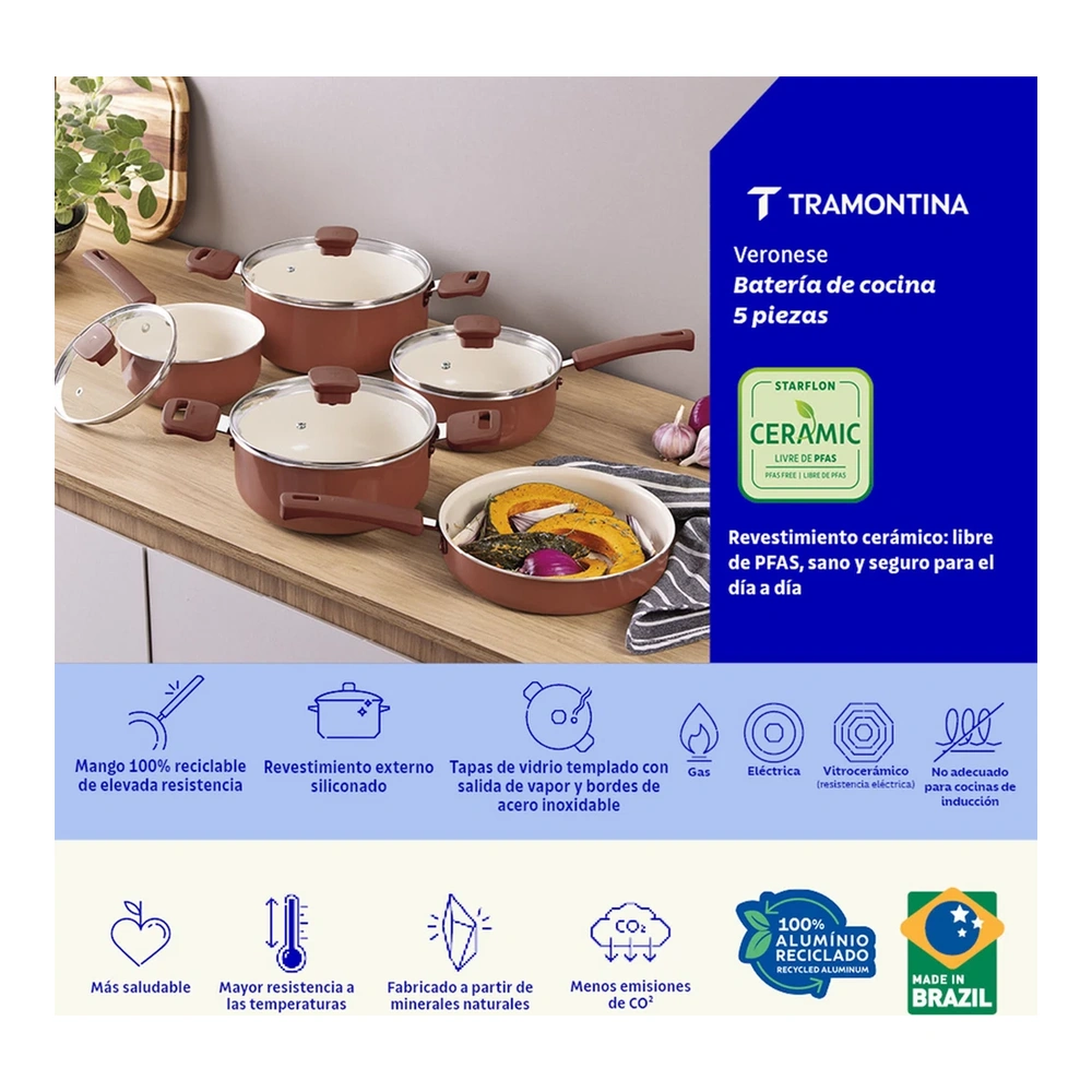 JUEGO DE COCINA 5 UN VERONESE TRAMONTINA T286999 3