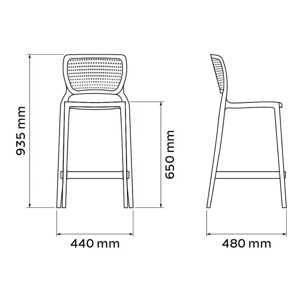 SILLA SAFIRA ALTA RESIDENCIA TAPA  TRAMONTINA T921283 4