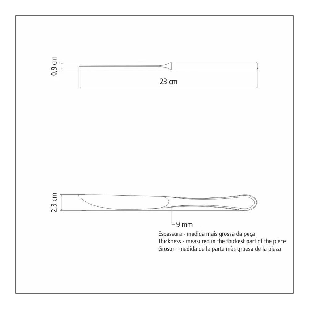 CUCHILLO PARA  ASADO ITALY TRAMONTINA T63932G 4
