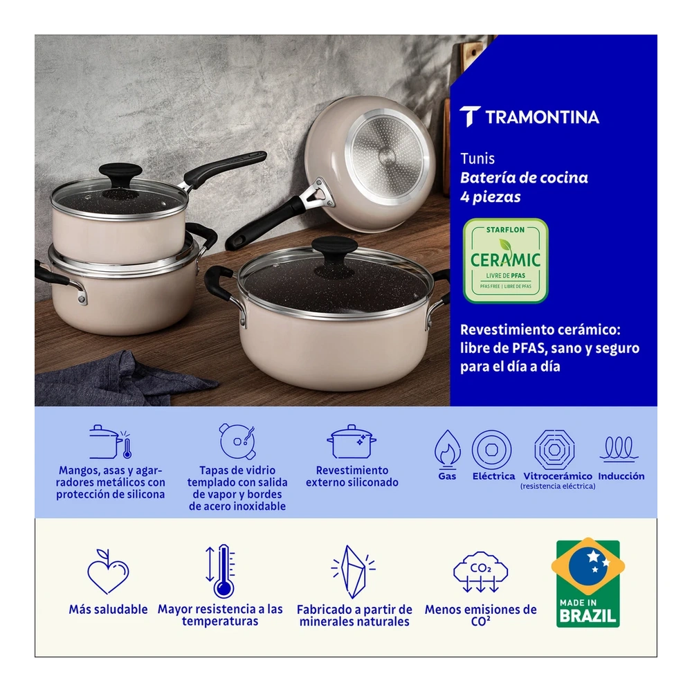 JUEGO DE COCINA 4 PZAS TUNIS TRAMONTINA T287996 3