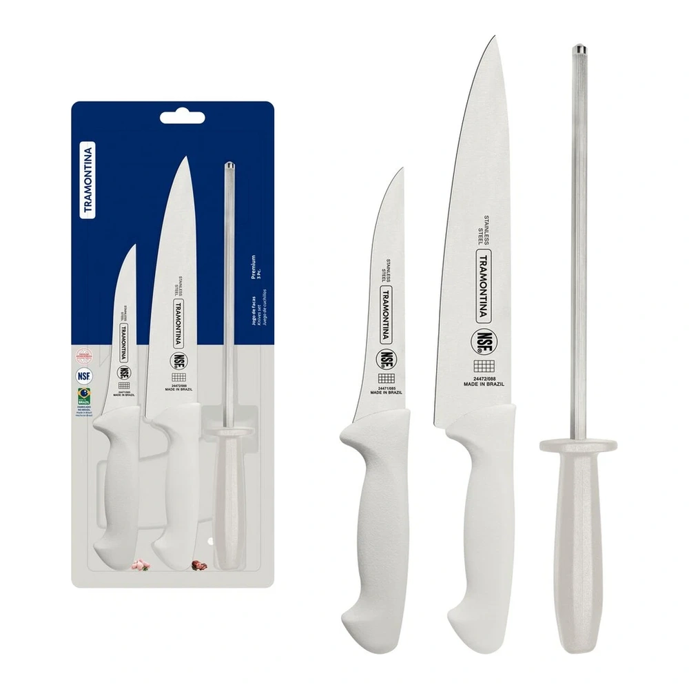 JUEGO DE CUCHILLOS 3PZAS PREMIUM TRAMONTINA T244992