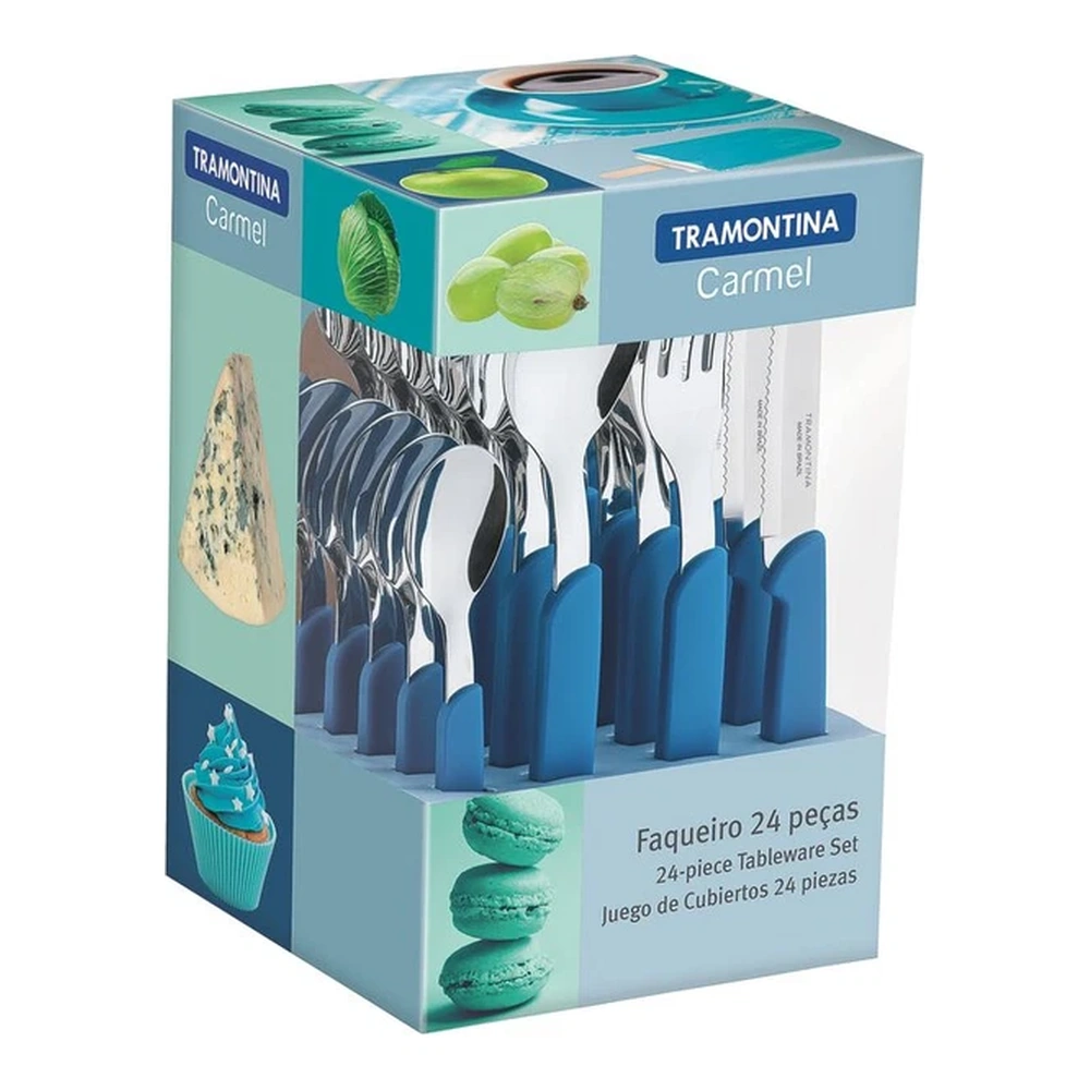 JUEGO  CUBIERTOS 24 PZAS CARMEL TRAMONTINA T234994 4
