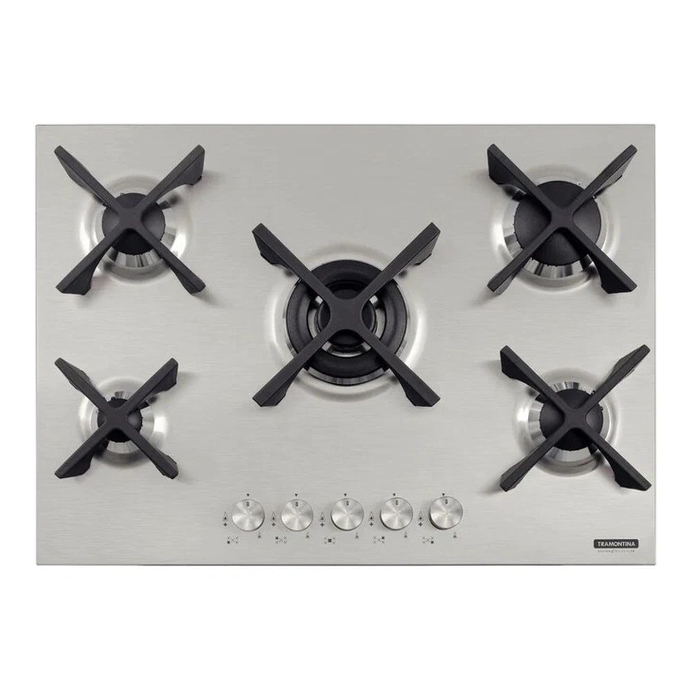 PLACA COC GAS INOX PENTAFLAT 5GX70 SSTOP TRAMONTINA T947271