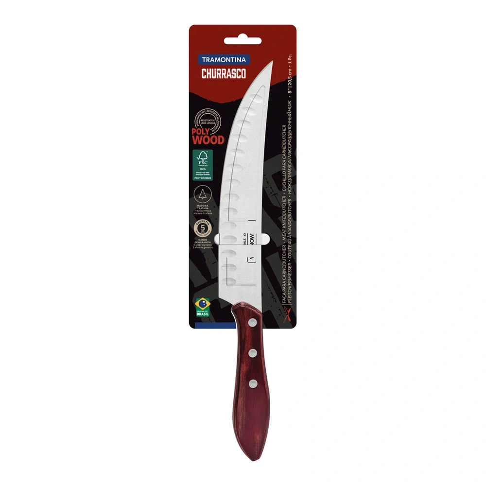 CUCHILLO BUTCHER/CARNE 8 CHURRASCO TRAMONTINA T21180 3