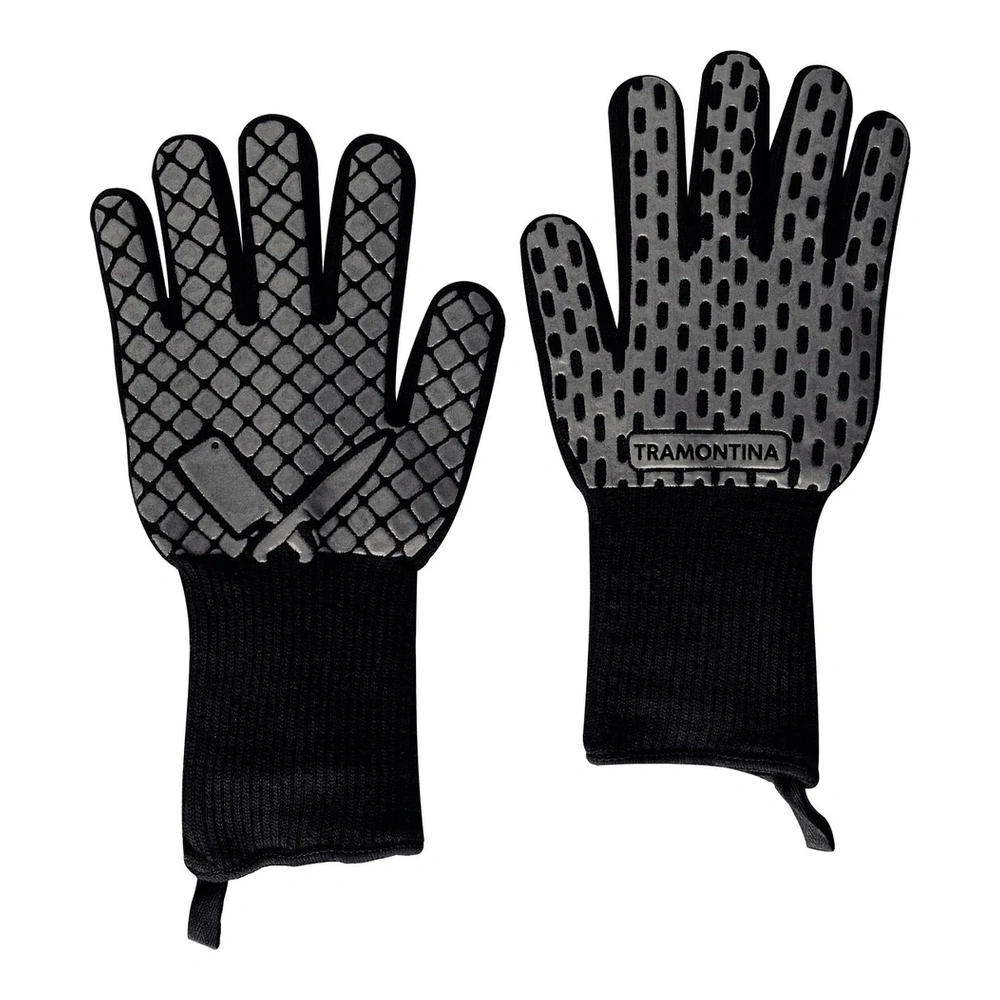 GUANTES PARA ASADO 2PZAS CHURRASCO BLANCOACK TRAMONTINA T26570 5