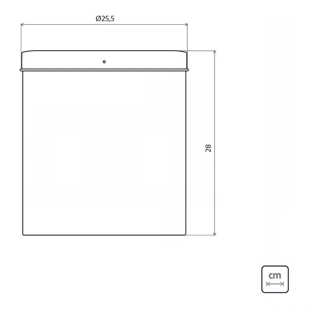 BASURERO INOX CON TAPA BASC SINEGRO 12L TRAMONTINA T945422 5