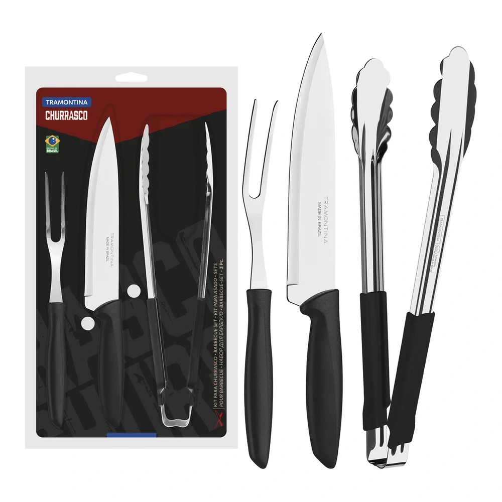 KIT PARA ASADO 3 PZAS PLENUS TRAMONTINA T23498Q