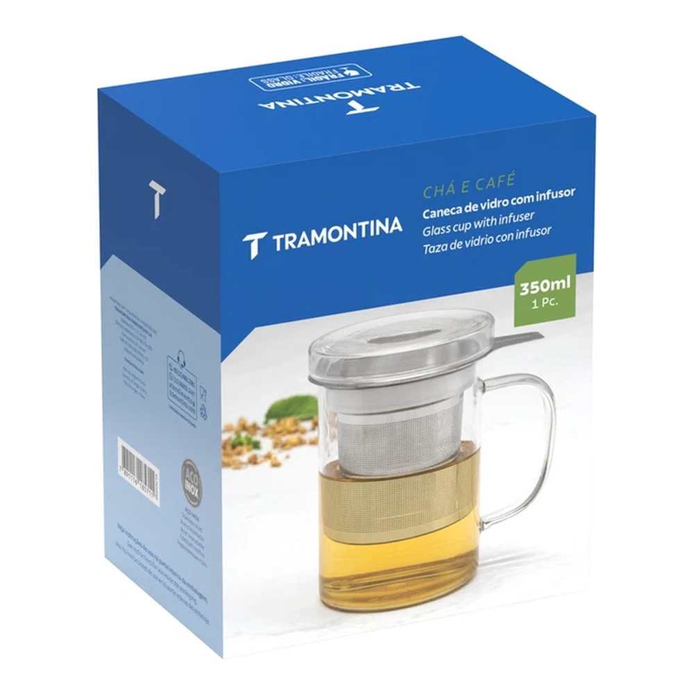 TAZULA VIDRIO CON INFUSOR 0,37L TRAMONTINA T617621 5