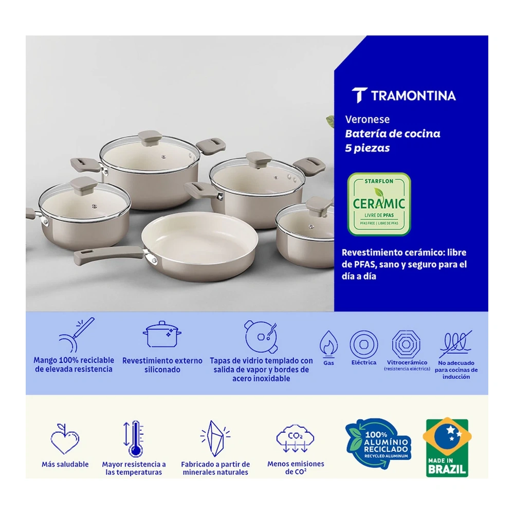 JUEGO DE COCINA 5 UN VERONESE TRAMONTINA T286997 3