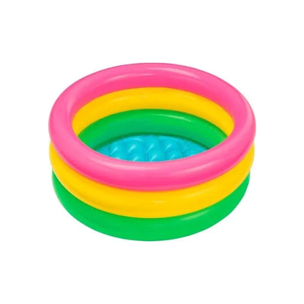 PISCINA INFLABLE REDONDA DE 3 ANILLOS INTEX 61X22CM - 28L I57107