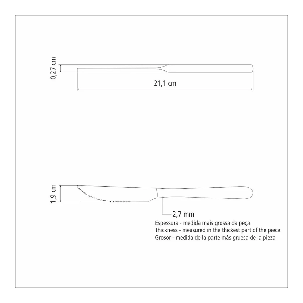CUCHILLO DE ASADO HAVAI TRAMONTINA T639056 5
