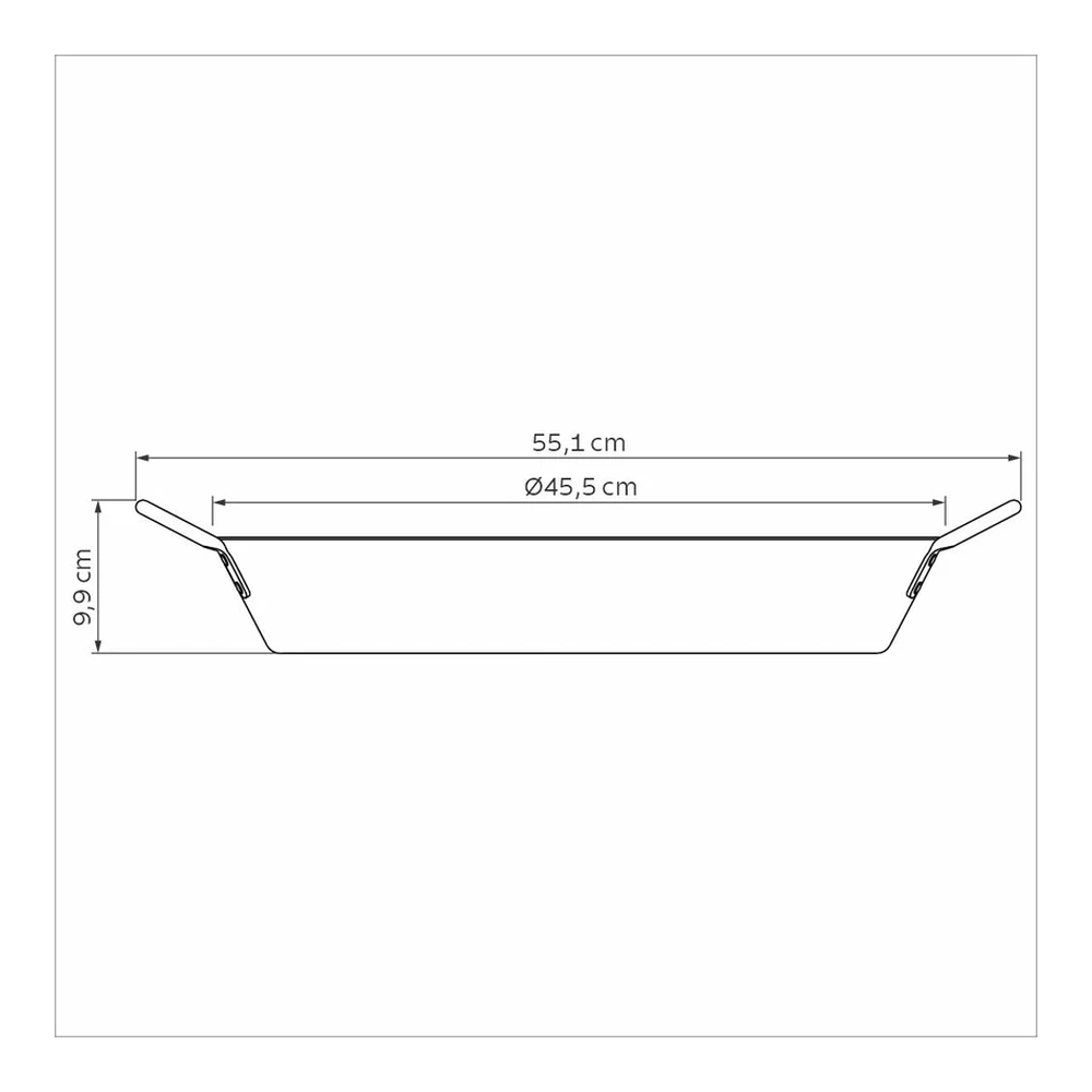 PAELLERA PROFESIONAL 45 CM TRAMONTINA T208961 5