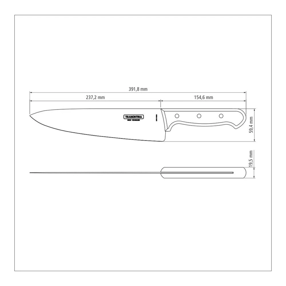 CUCHILLO CARNE 10 POLYOOD TRAMONTINA T21199D 5