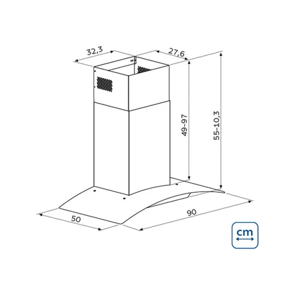 CAMPANAPARED IX/VIDRIO NE VETRO90 220V TRAMONTINA T948052 5