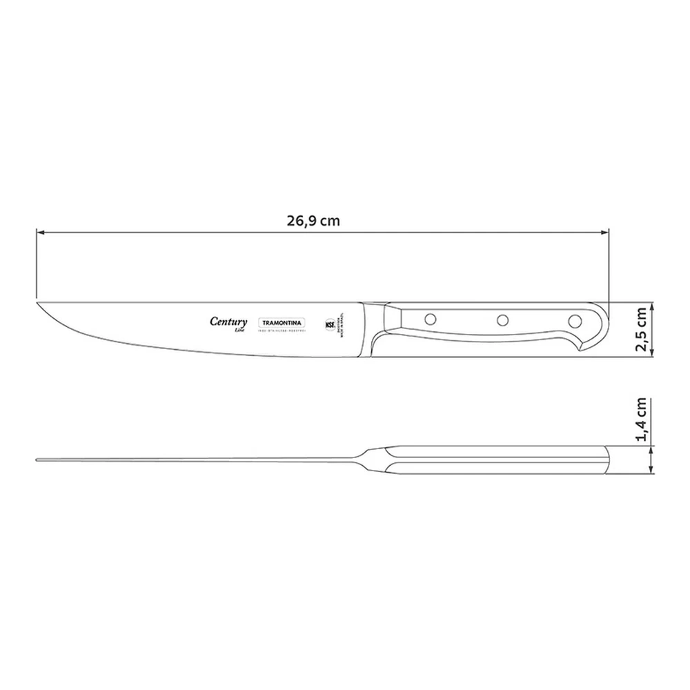 CUCHILLO COCINA 6 CENTURY TRAMONTINA T240071 4