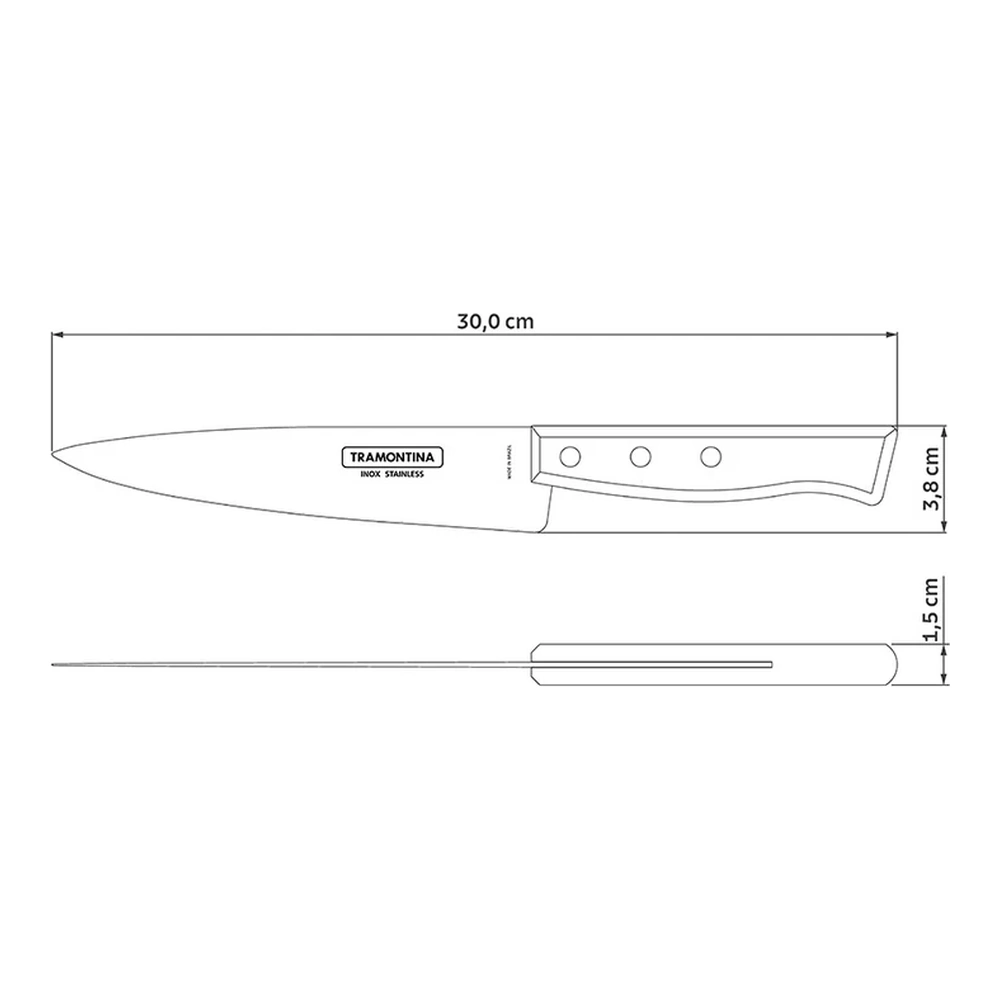CUCHILLO COCINA 7 TRADICIONAL TRAMONTINA T222197 4