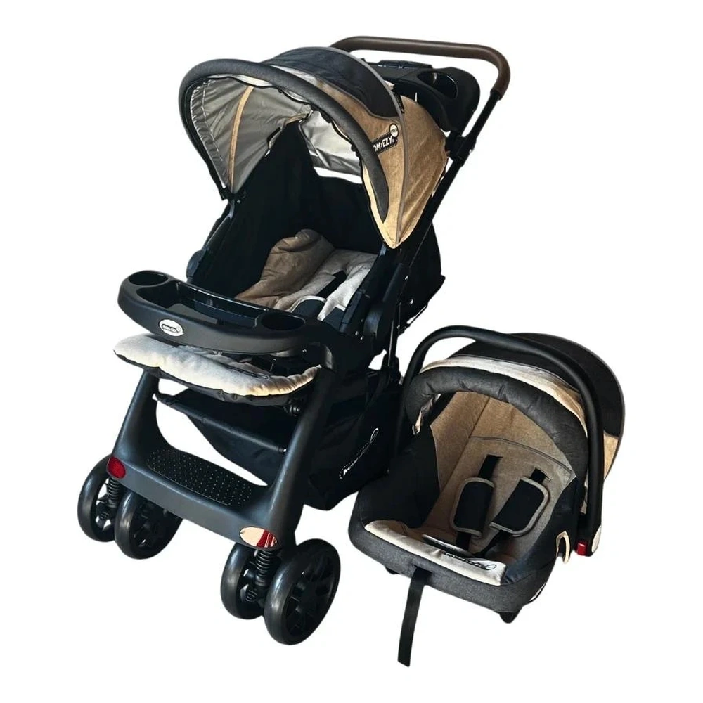 CARRITO MOM-EZY C/BABY SEAT BEIGE MEZ-13777L-BG