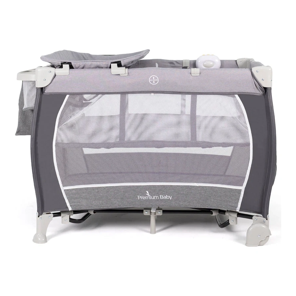 CUNA CORRALITO PREMIUM BABY AUSTIN GRIS CON CAMBIADOR 3