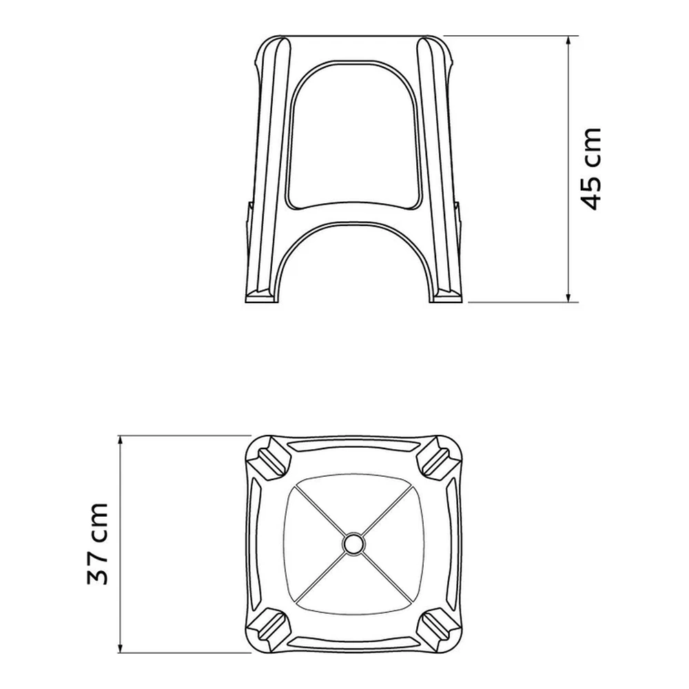 BANQUETA NITEROI BLANCO TRAMONTINA T924111 5