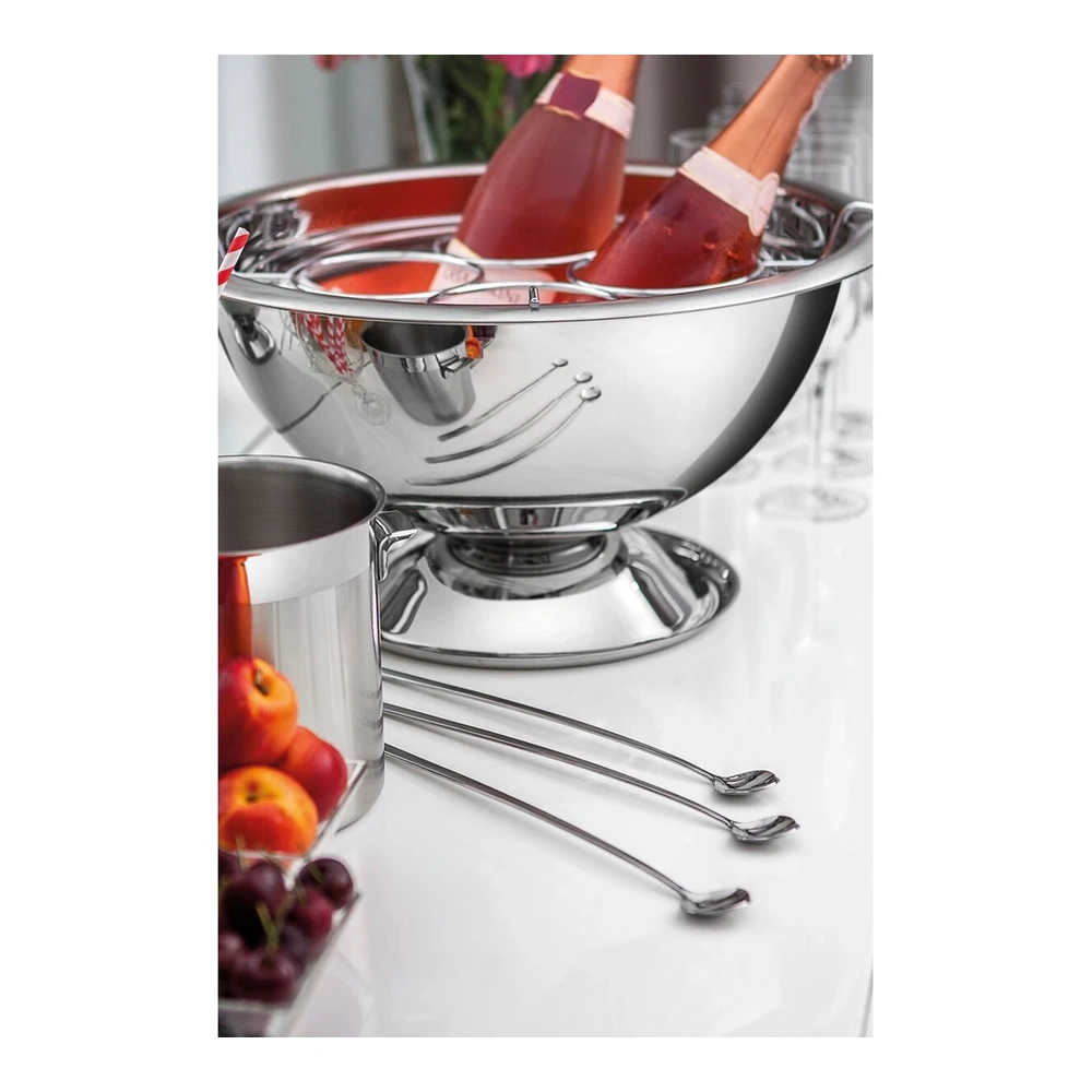 CHAMARILLOPANERA PARA  4 BOTELLAS EN ACERO INOXIDABLANCOE TRAMONTINA T61276 3