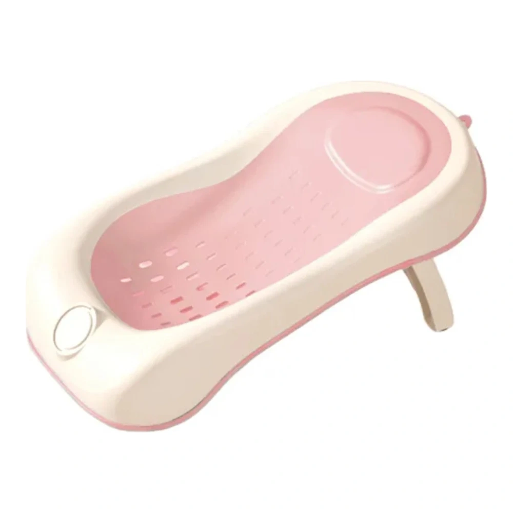BAÑERA PLEGABLE MAMI LOVE CON TERMOMETRO ROSA 3