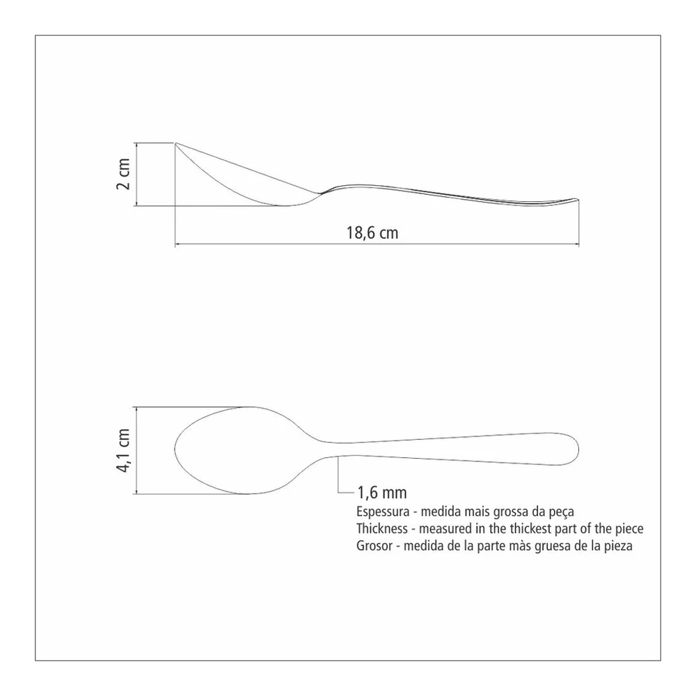CUCHARA DE MESA HAVAI TRAMONTINA T639051 5