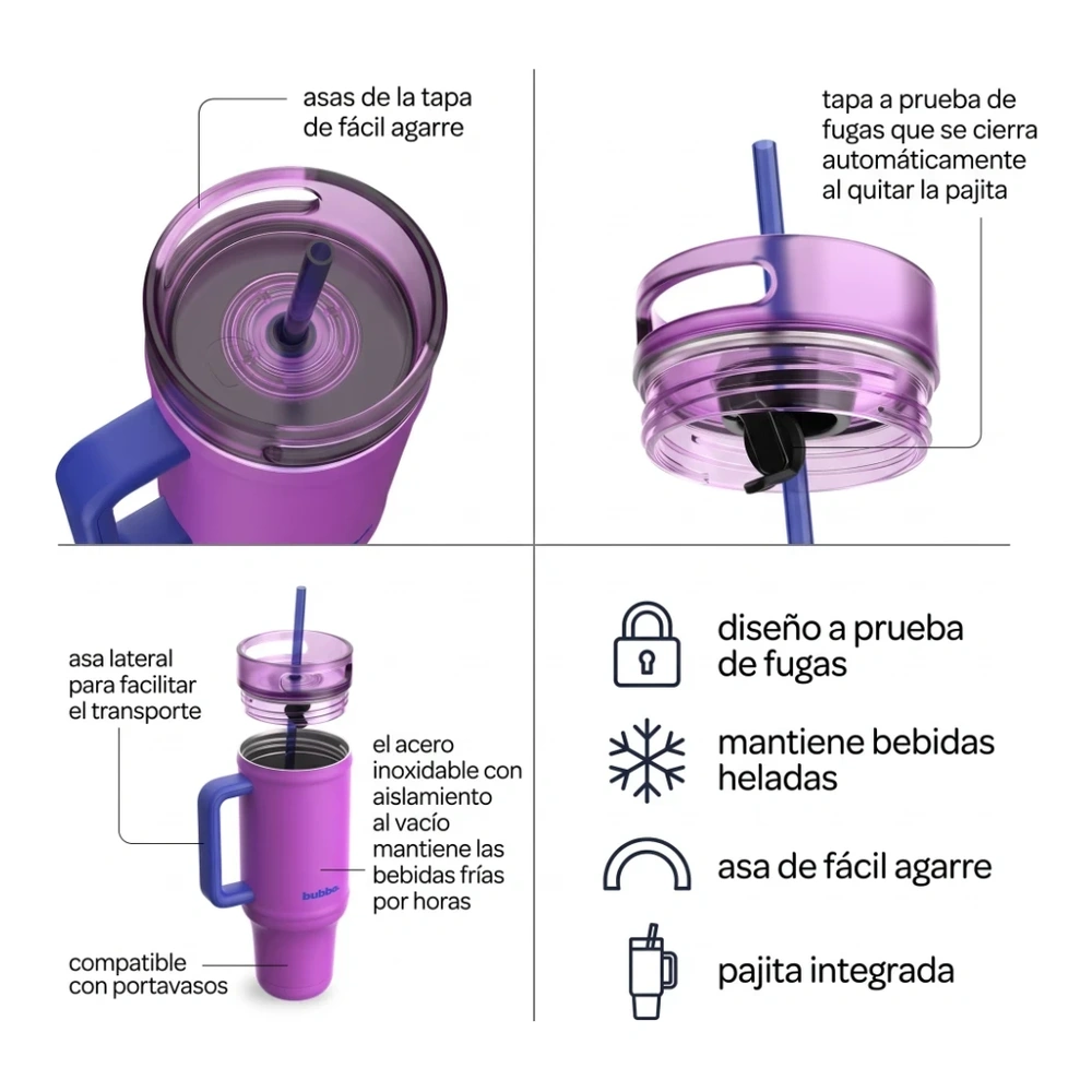 VASO TÉRMICO BUBBA DE 1183ML MOOD BOOSTER 4