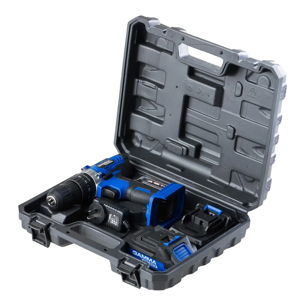 TALADRO ATORNILLADOR GAMMA DE IMPACTO A BATERÍA CON MALETIN G12601KAR G207555