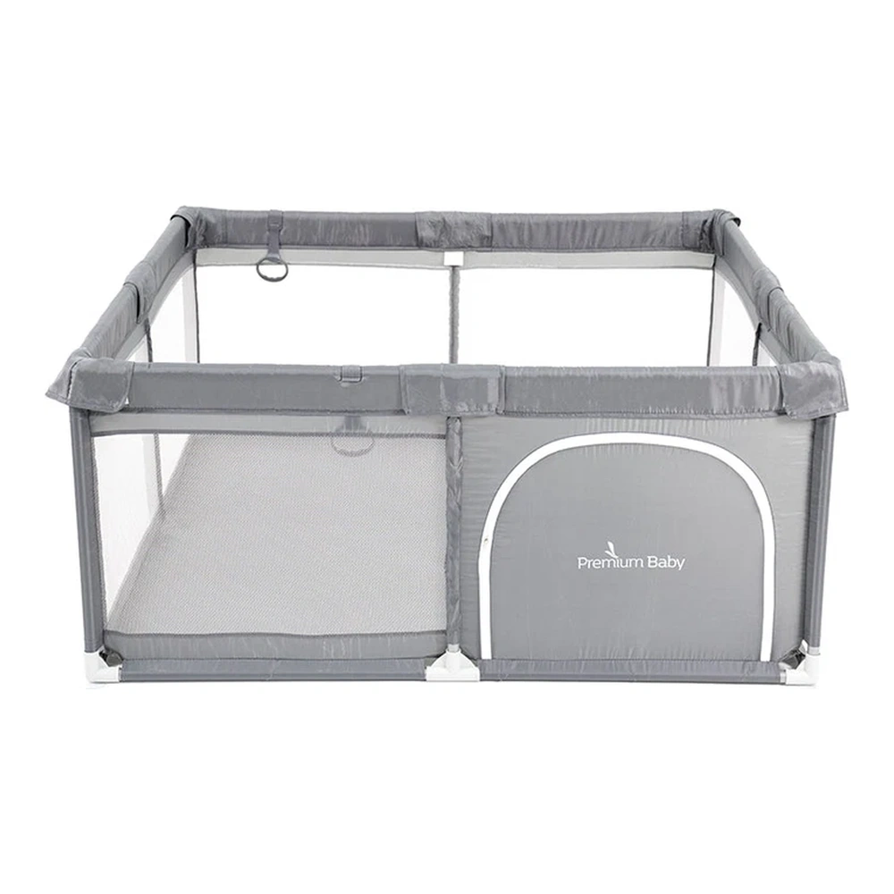 CORRAL PREMIUM BABY PELOTERO GRIS CON PELOTAS AZUL 2