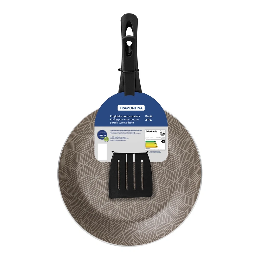 SARTEN 26 CM CON ESPATULA PARIS TRAMONTINA T28500C 4