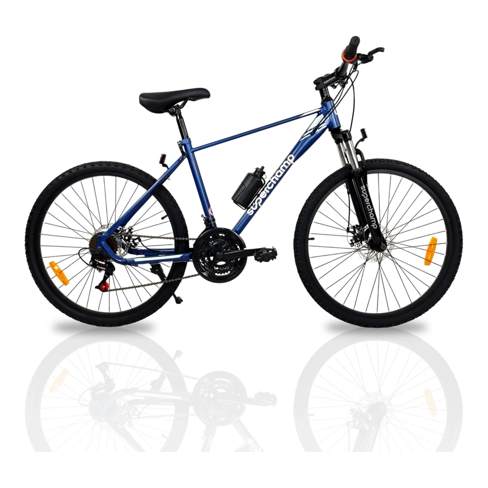 BICICLETA SUPERCHAMP VENTURE AZUL ARO 24