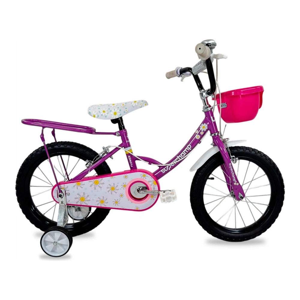 BICICLETA SUPERCHAMP FLOWER ARO 12 VIOLETA