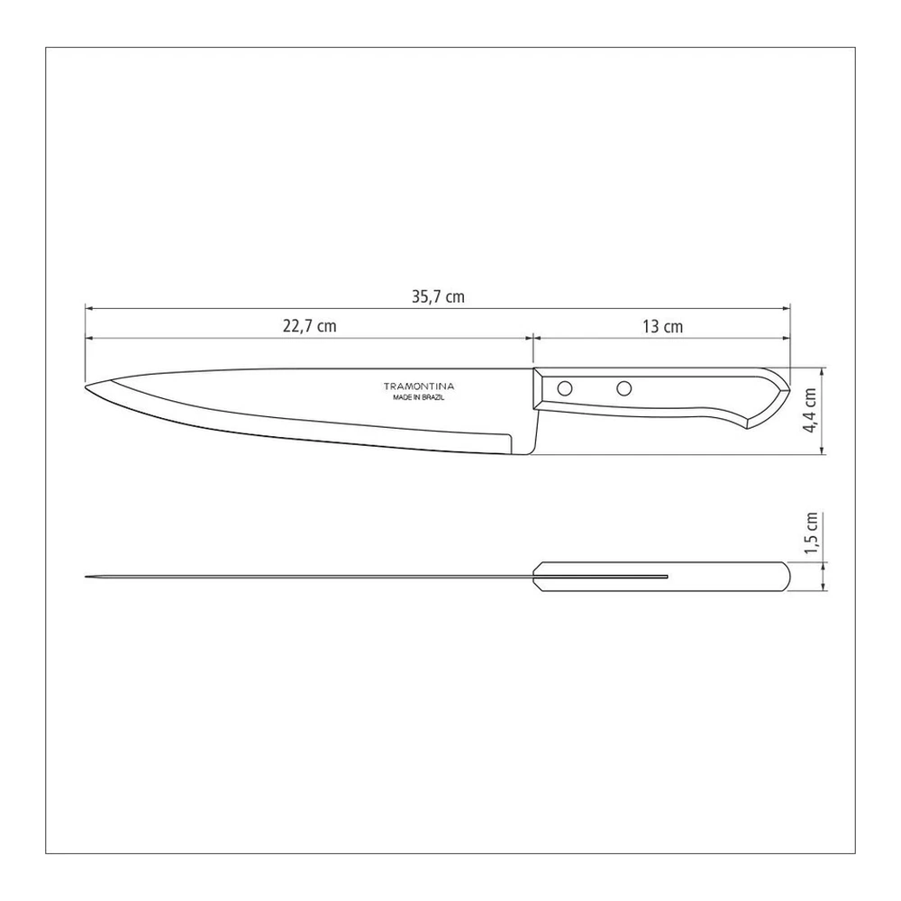CUCHILLO COCINA 9 DYNAMARILLOIC TRAMONTINA T229025 3