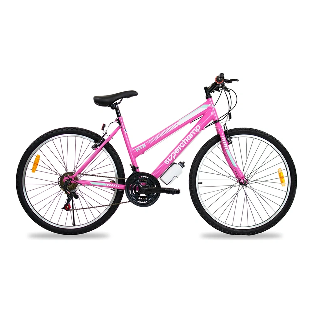 BICICLETA SUPERCHAMP MTB FEM. 26 ROSA