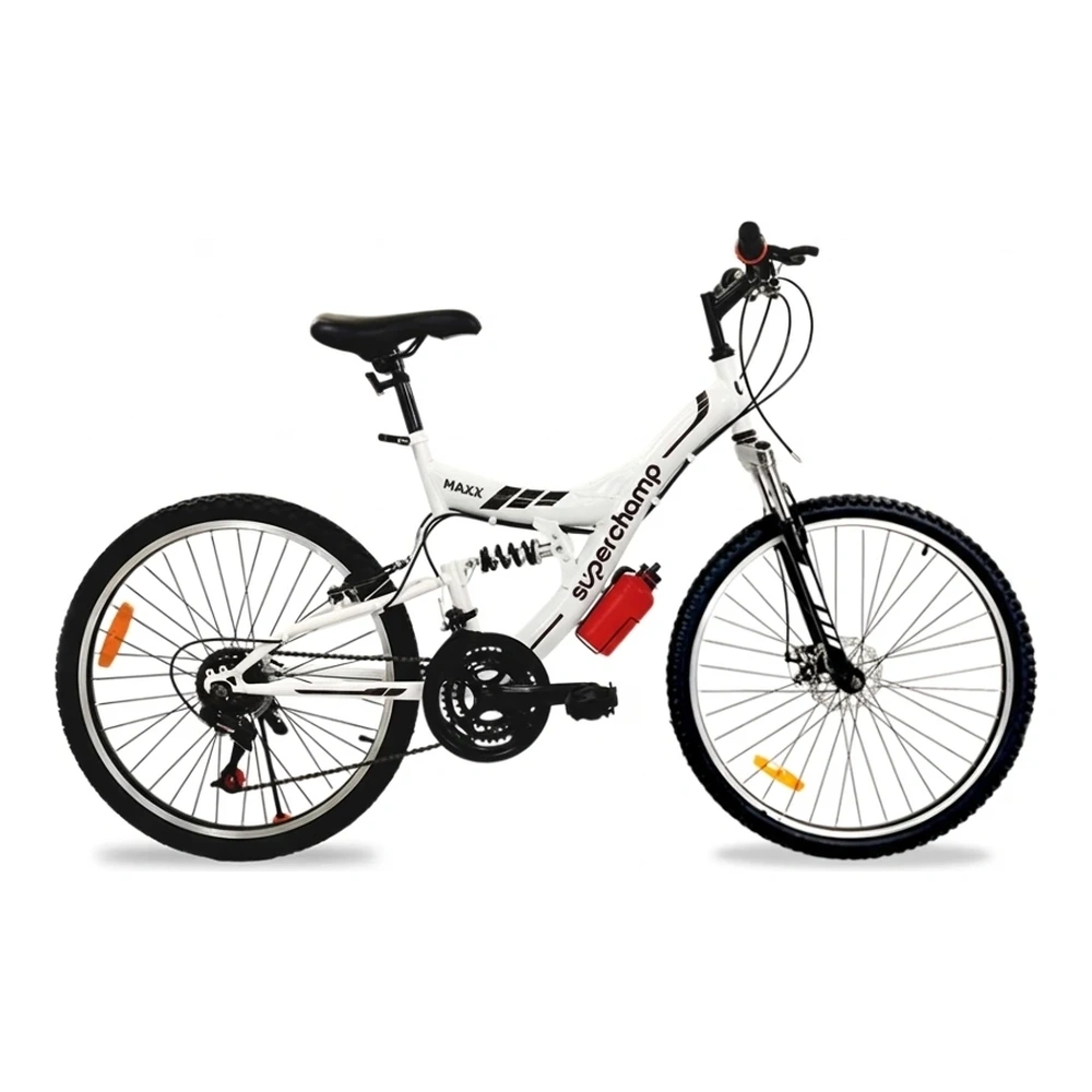 BICICLETA SUPERCHAMP MAXX DOBLE SUSP. 29 BLANCO/NEGRO