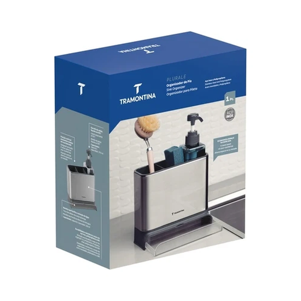 ORGANIZADOR FREGADERO INOX 14CM TRAMONTINA T615375 5