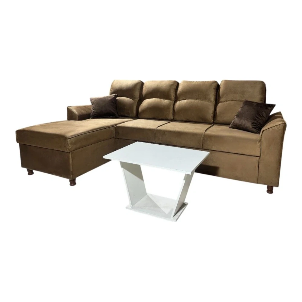 Sofá Unanime New San Lorenzo 3L + Chaise Beige