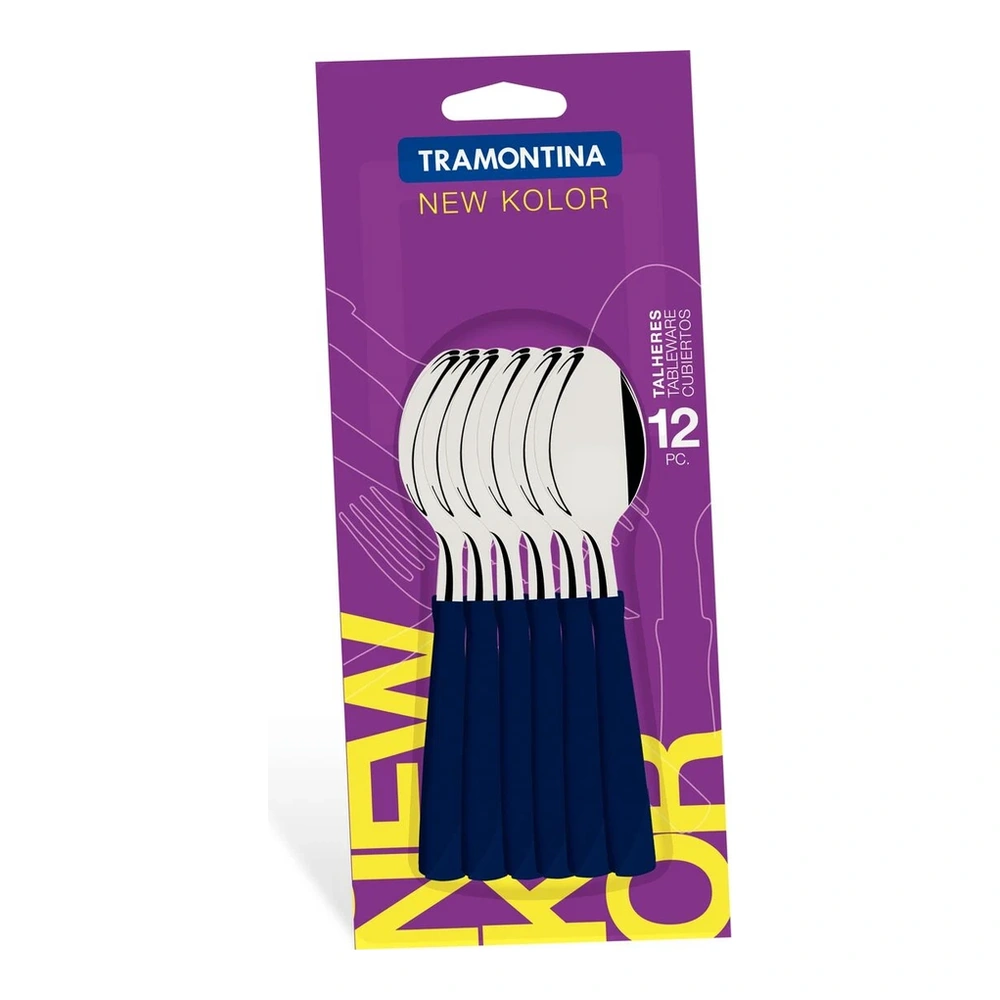 JUEGO  CUCHARAS TE 12PZAS NE KOLOR TRAMONTINA T231672 3
